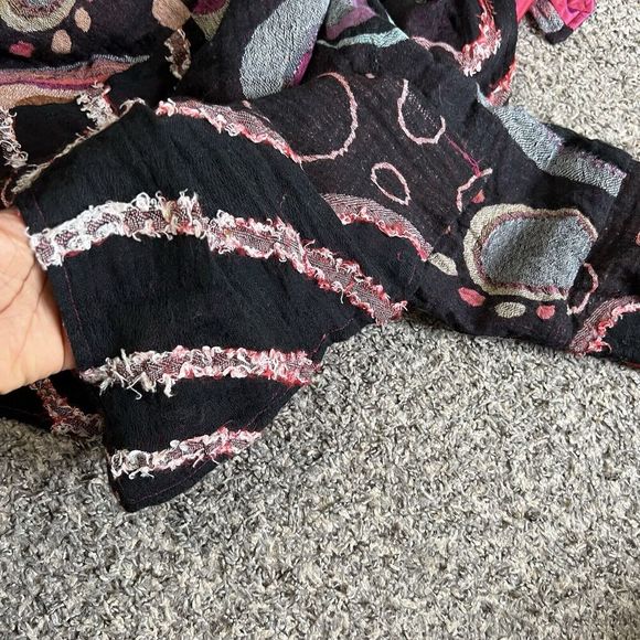 ANU cardigan sweater jacket 100% wool lagenlook hippie Boho Artsy Gypsy XL - Picture 5 of 7